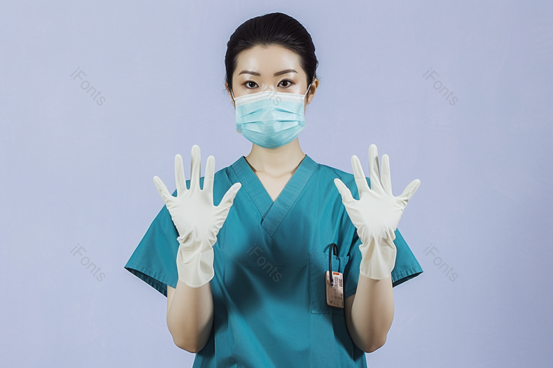 戴着手套的手举着带着听筒的医生,高清,摄影图,摄影图片,图片大全,摄影图免费下载